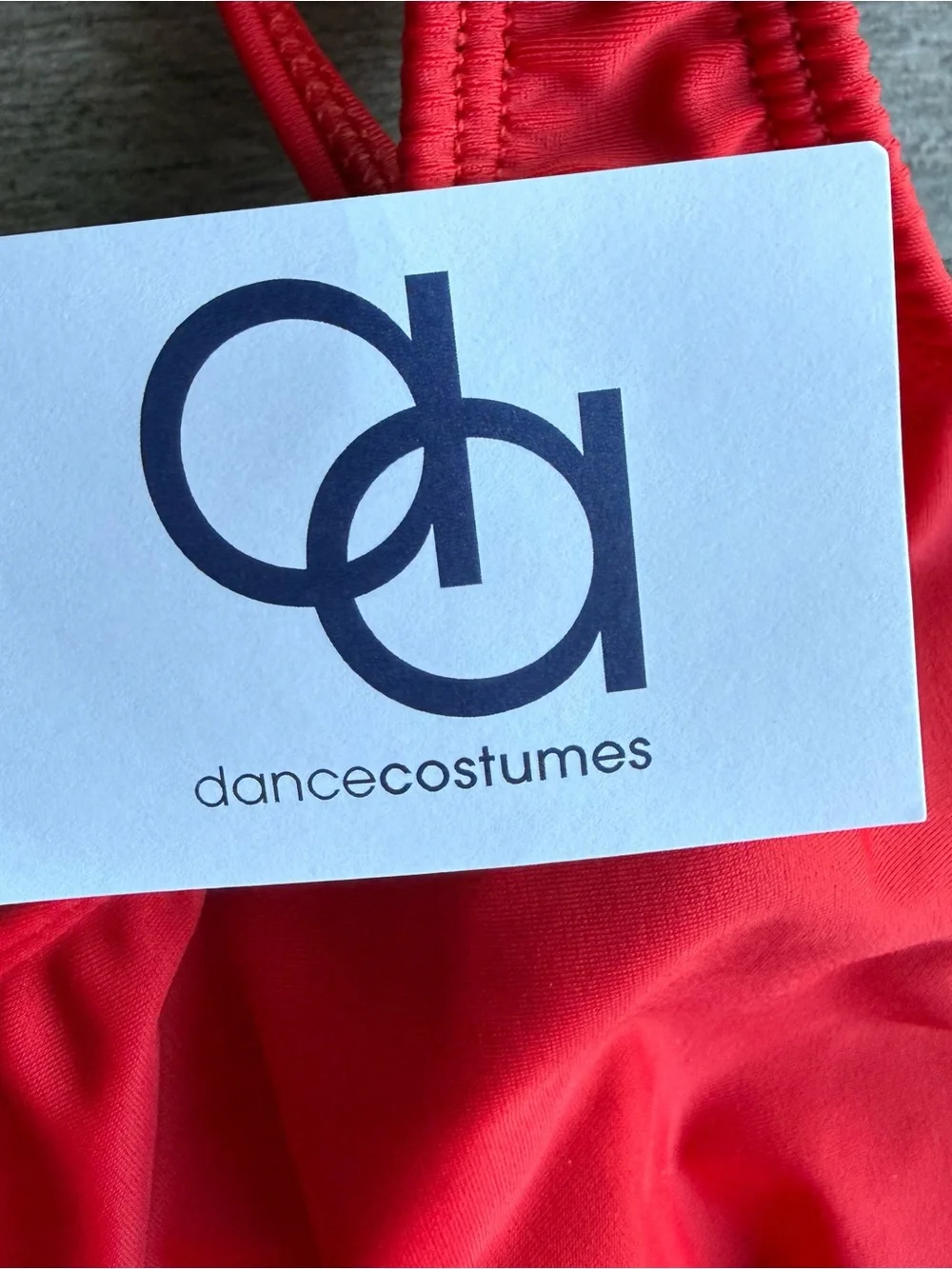 New AA Dance Costumes Red Unitard Mesh Legs